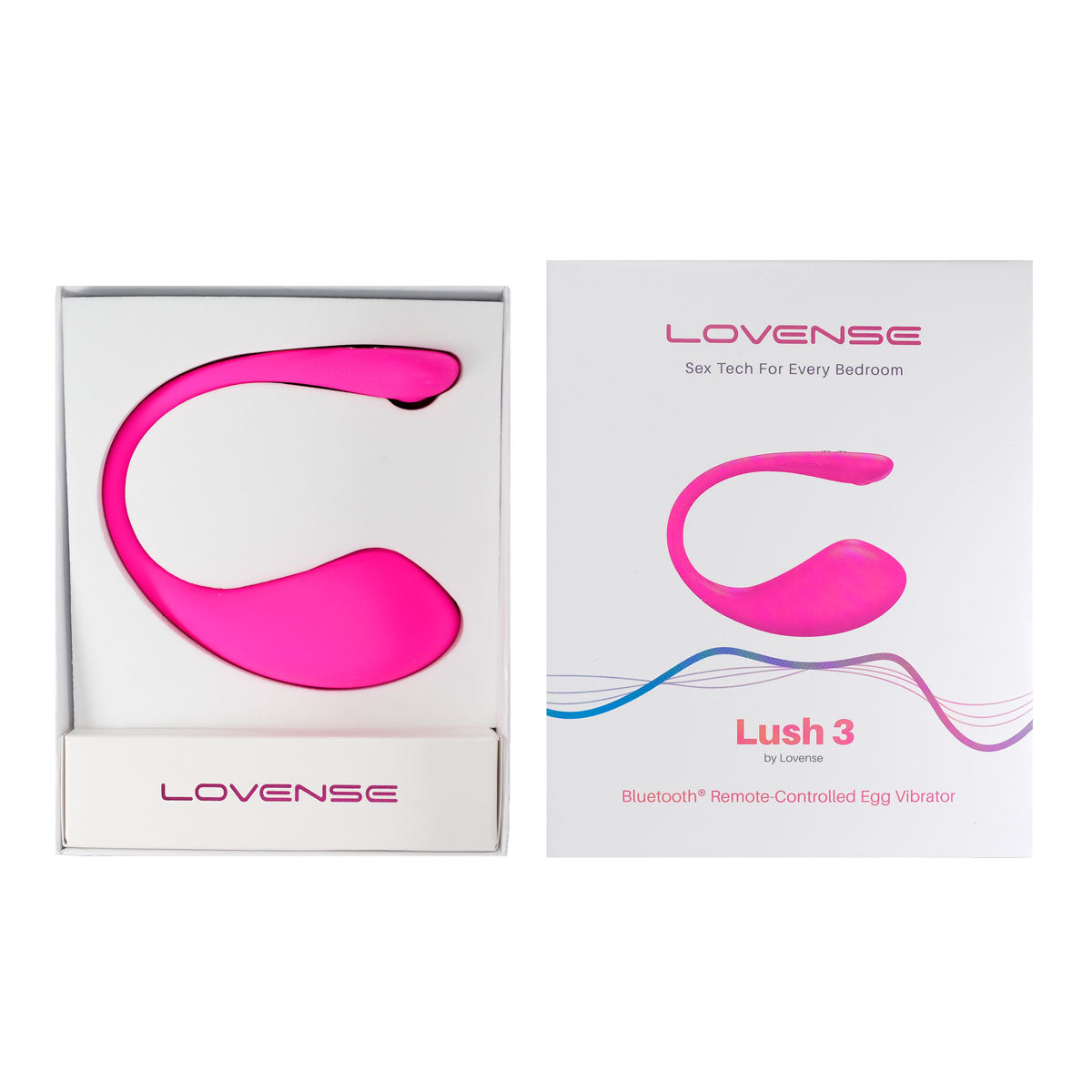 Lovense - Lush 3 - Bluetooth Wearable Vibrating Egg - Pink