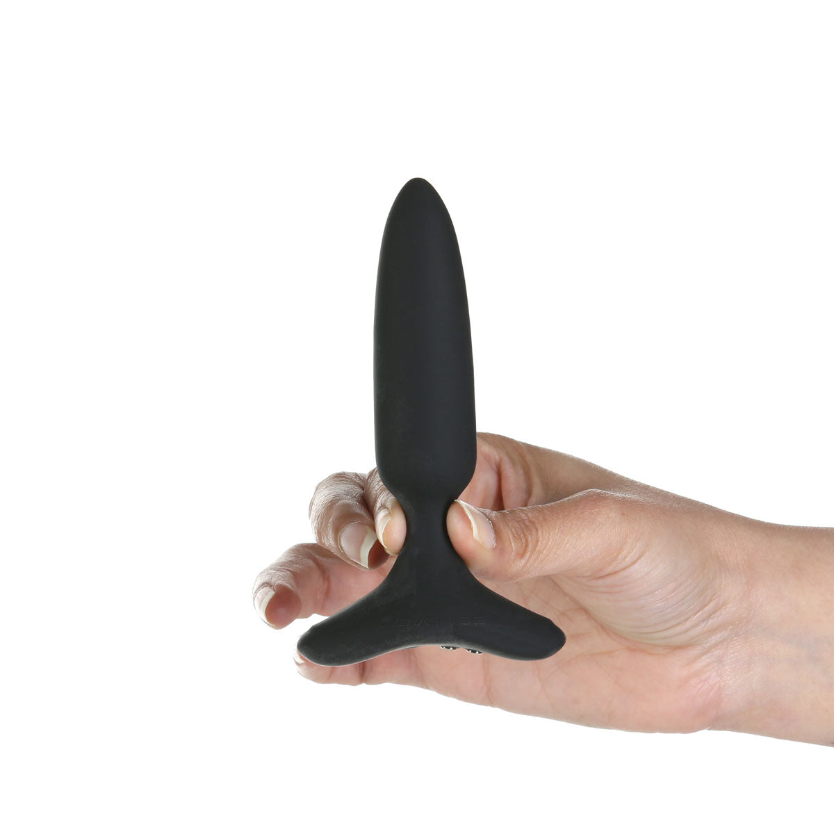 Lovense - Hush 2 Vibrating Bluetooth® Remote-Controlled Butt Plug - 1" - Black