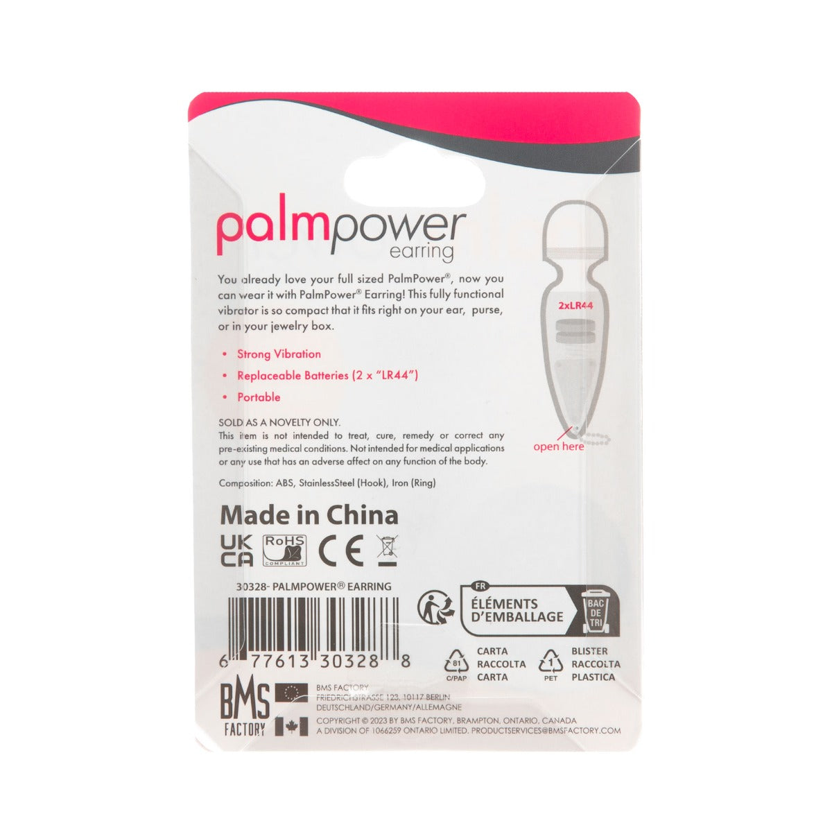 PalmPower - Micro Massager Earring - 1 piece