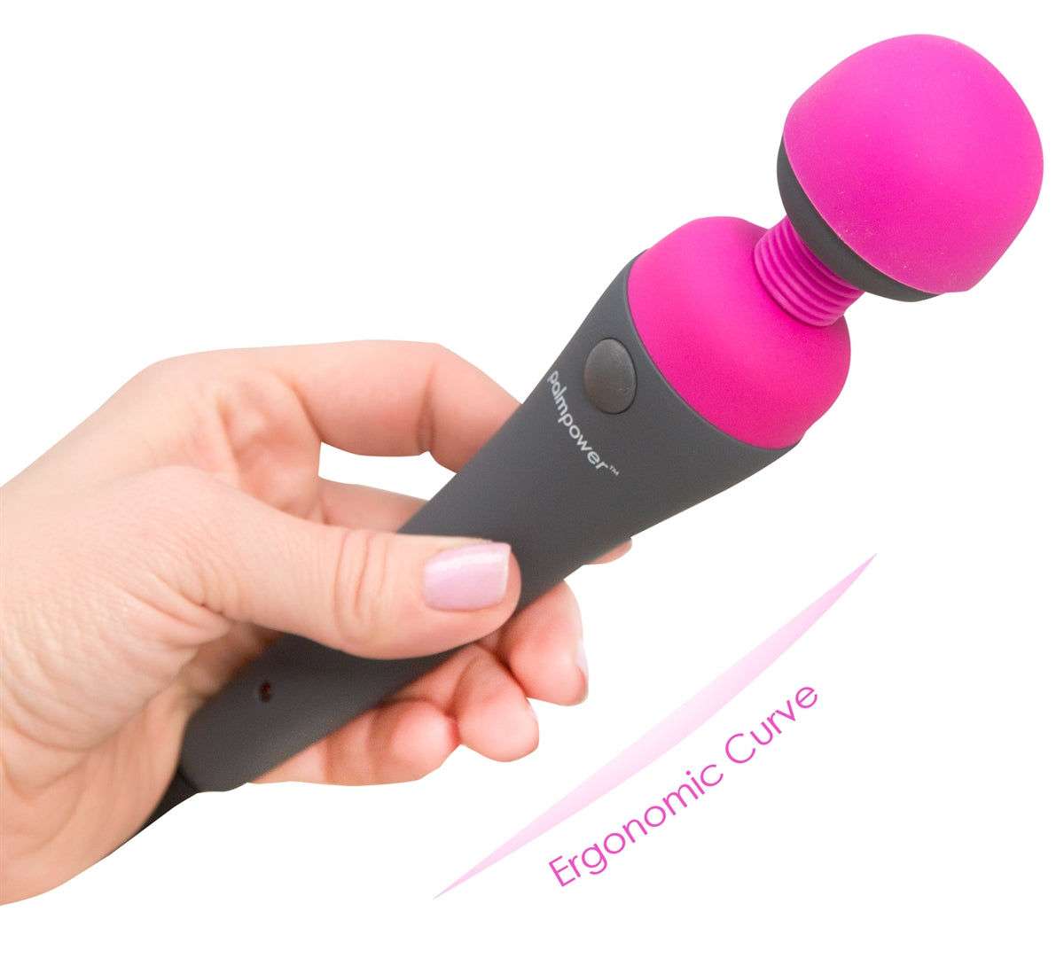PalmPower - Personal Massage Wand - Corded with Plug-In Adapter