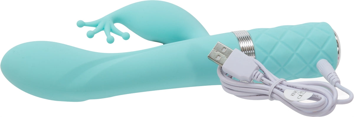 Pillow Talk - Kinky Dual Vibrator - Rechargeable - Teal