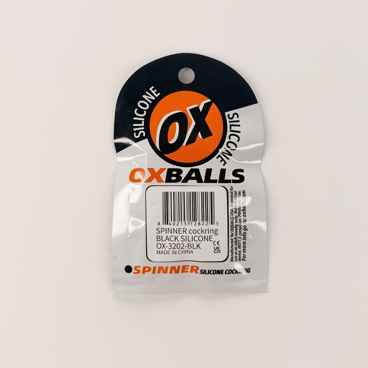 OXBALLS - Silicone Spinner Ring – Black