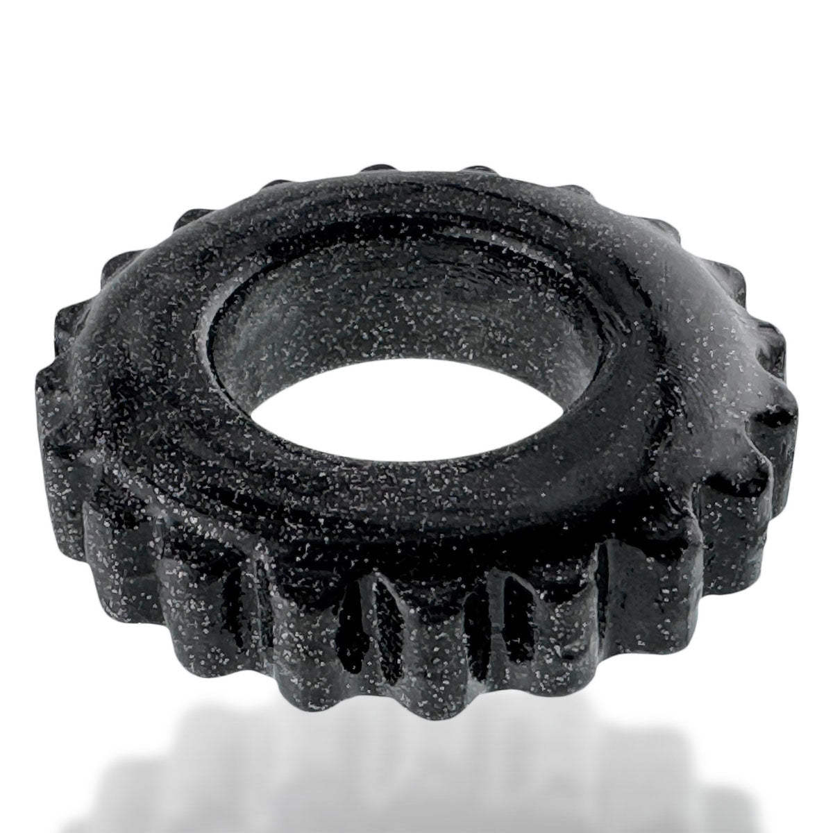 OXBALLS - Plushy Padded Cockring – Black Mica