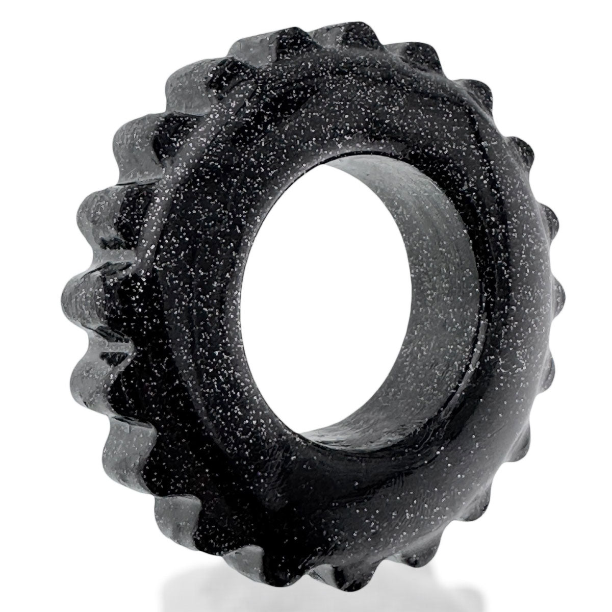 OXBALLS - Plushy Padded Cockring – Black Mica