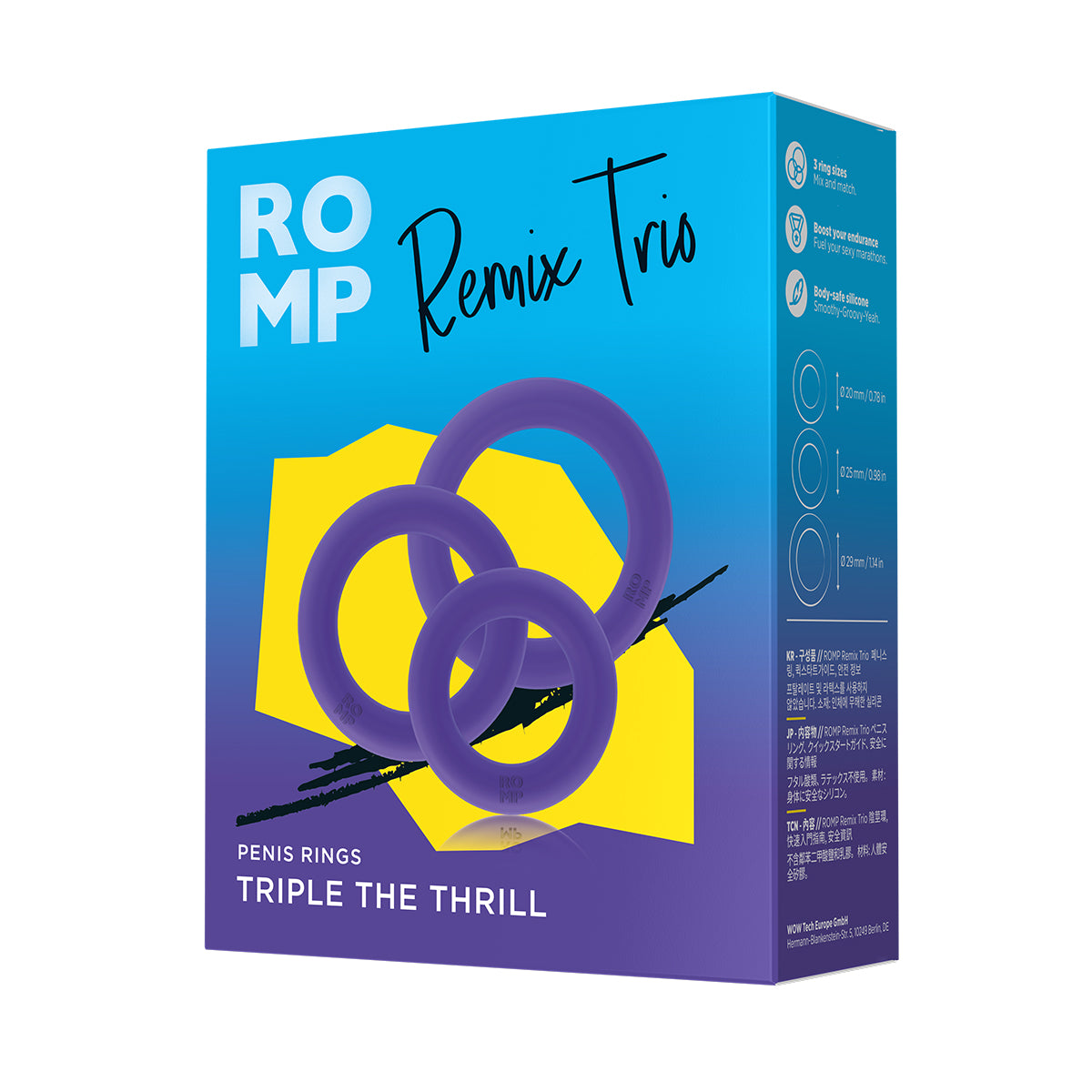 ROMP - Remix Trio Male Rings - Violet