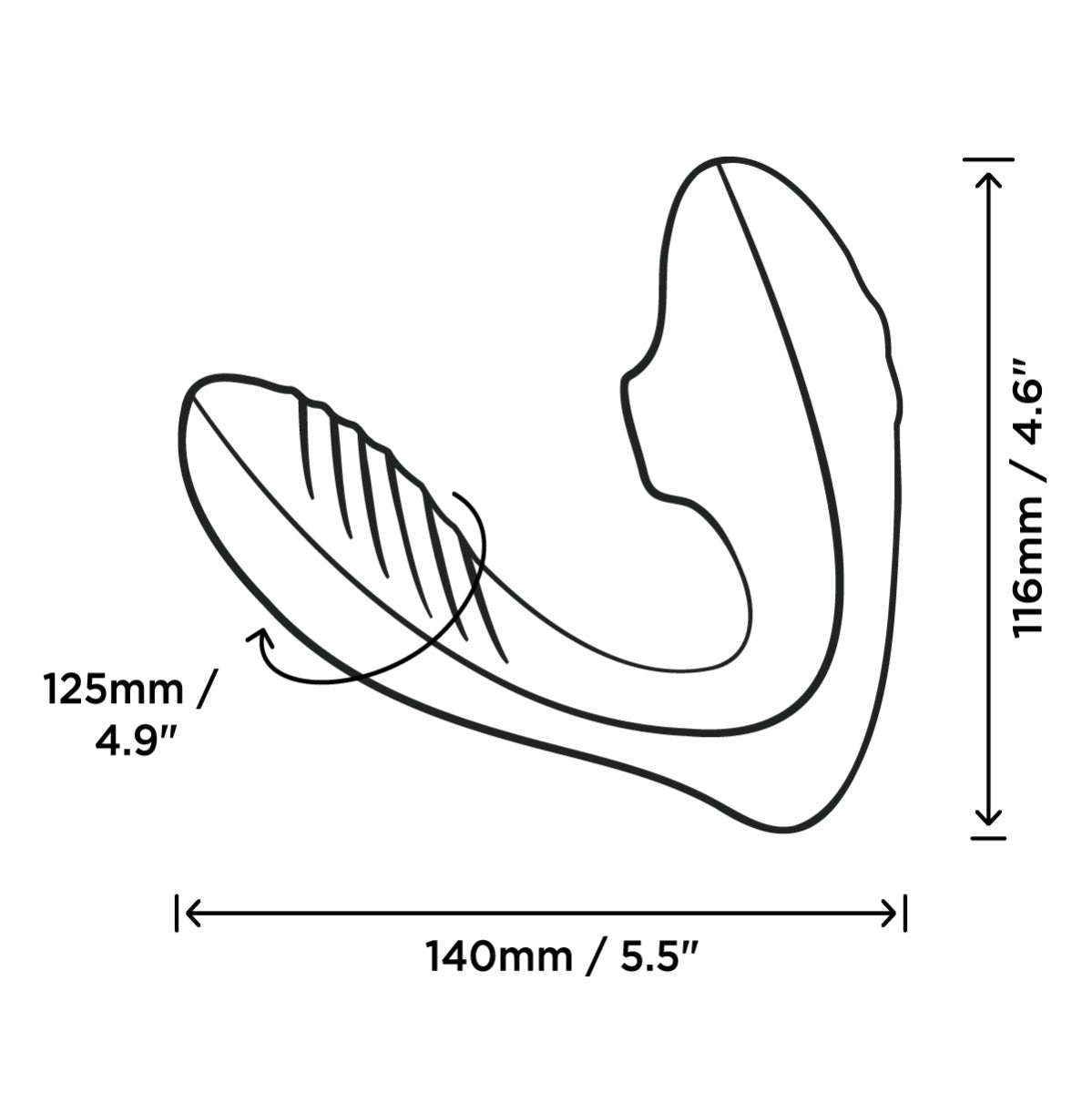 ROMP - Reverb - Double Trouble - Clitoral And G-Spot Stimulator - Purple