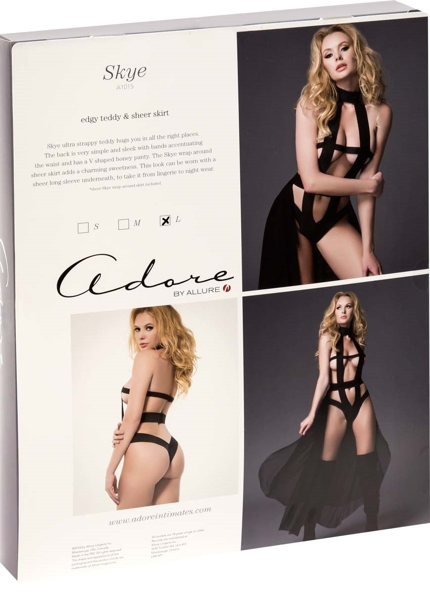 Adore by Allure - Skye Edgy Teddy avec jupe - Noir - Petite
