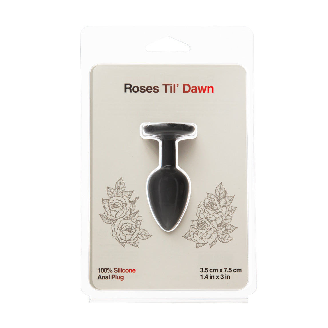 Roses Til' Dawn - Silicone Anal Plug - Small