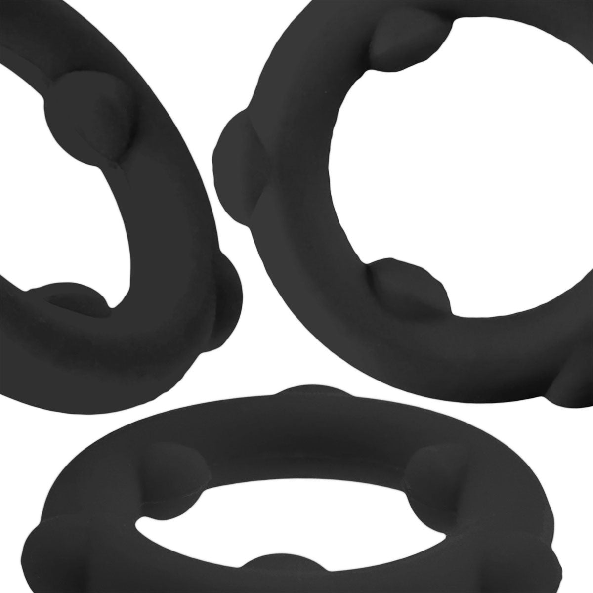 OXBALLS - Silicone Spinner Ring – Black