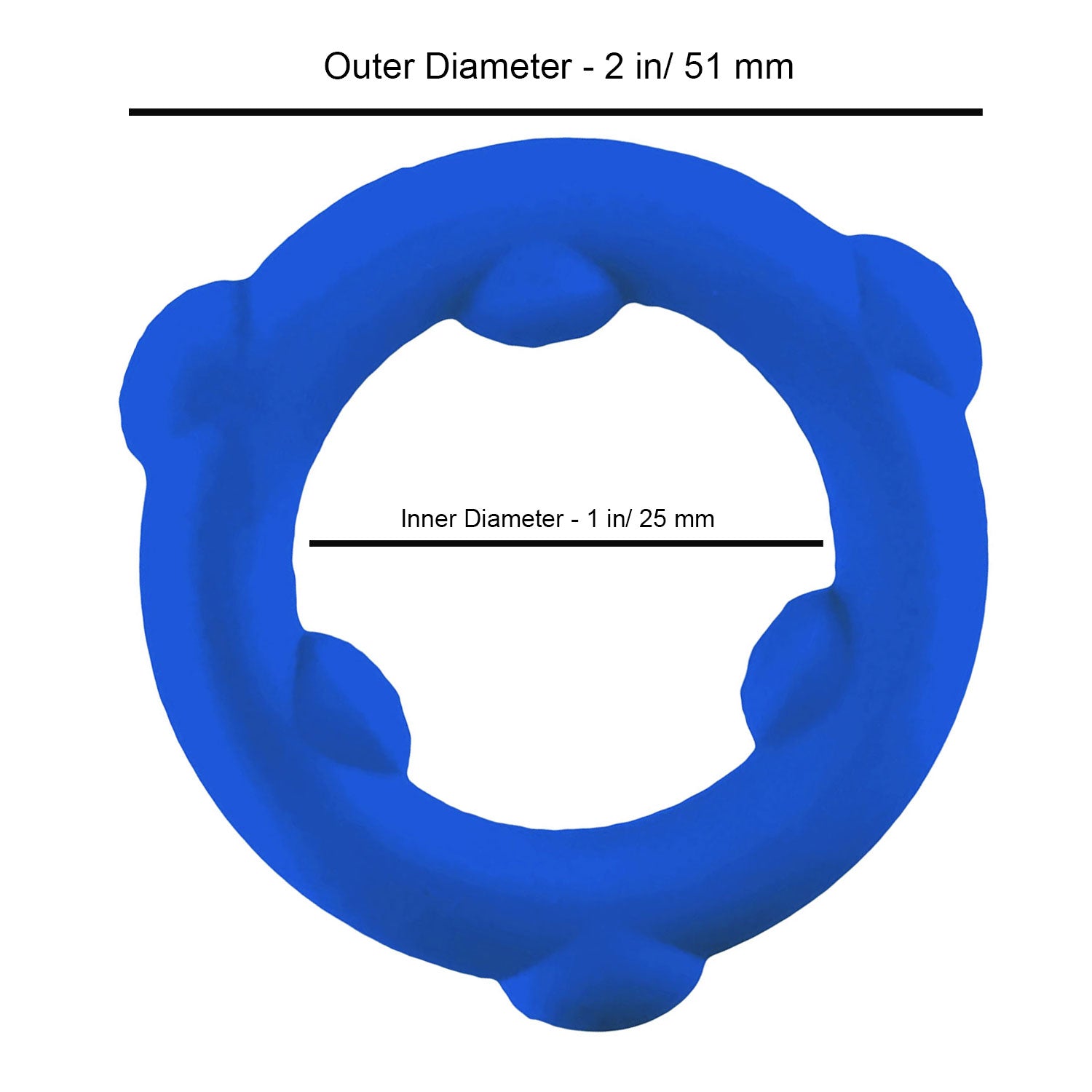 OXBALLS - Silicone Spinner Ring – Glacier Blue