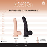 Naked Addiction - The Freak - 7.5" Rotating, and Vibrating Thruster