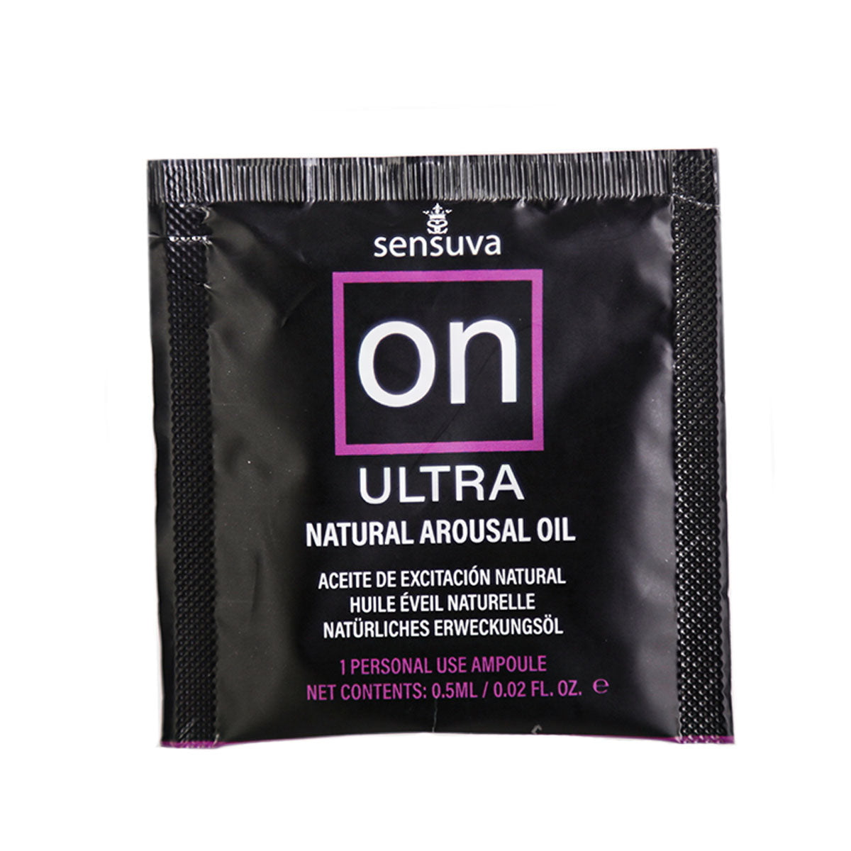Sensuva – ON - Huile stimulante naturelle pour elle - Ultra – Sachet 0,5 ml/0,002 fl oz.