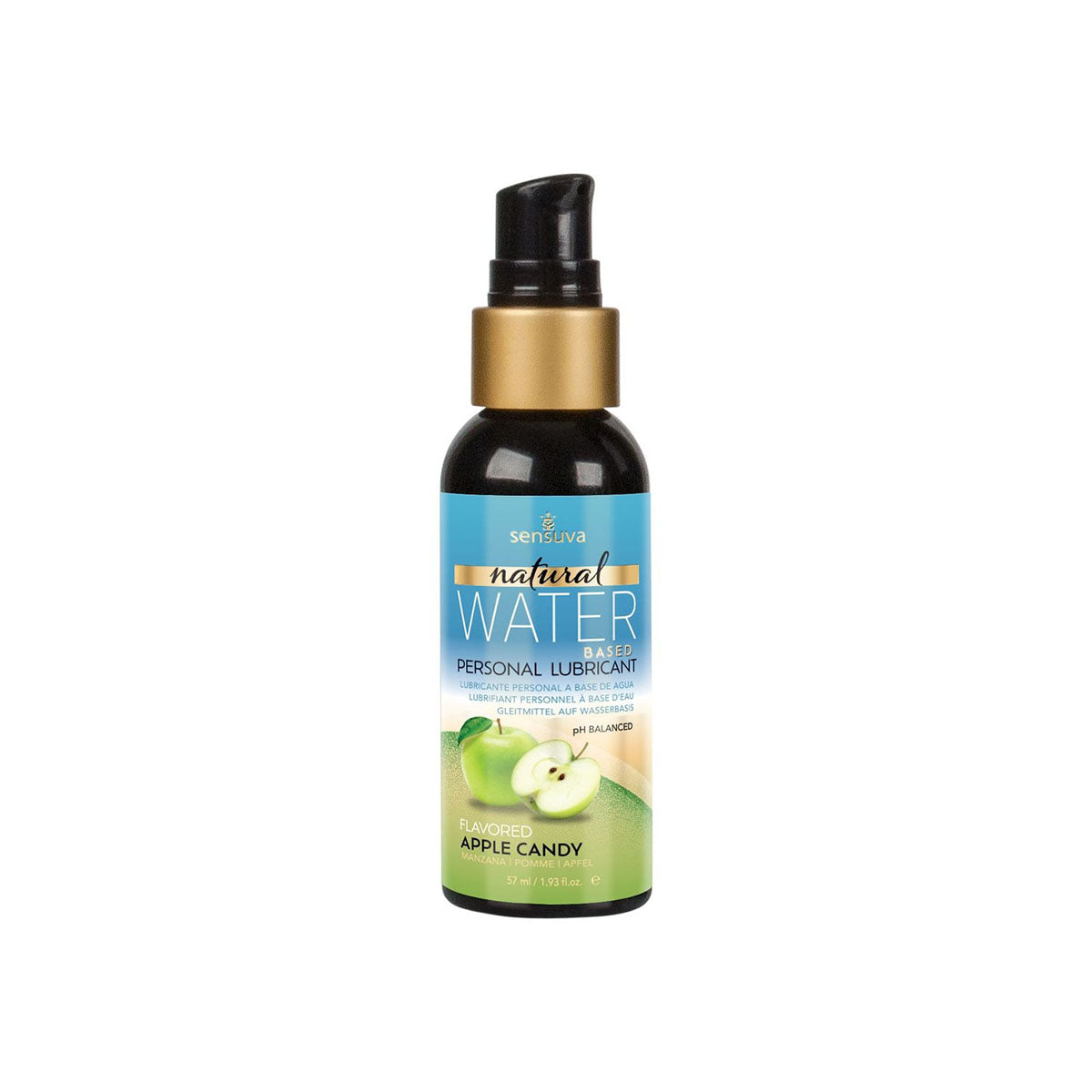Sensuva Naturel à Base d'Eau – Hydratant Intime Aromatisé - 54 g - Pomme d'amour