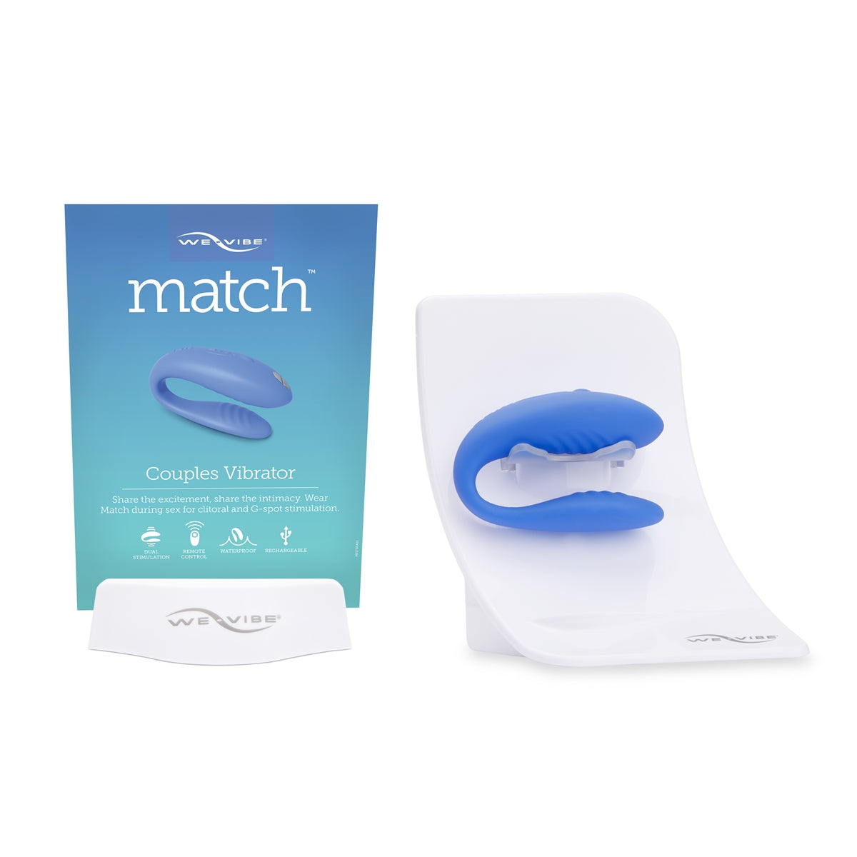 We-Vibe® Match - Vibrateur pour couples - Pervenche