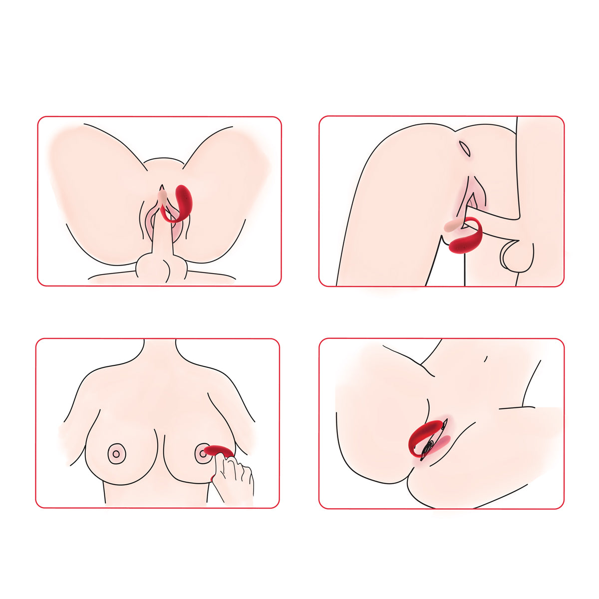 Vibreur rechargeable pour couples We-Vibe® Édition Spéciale - Rouge