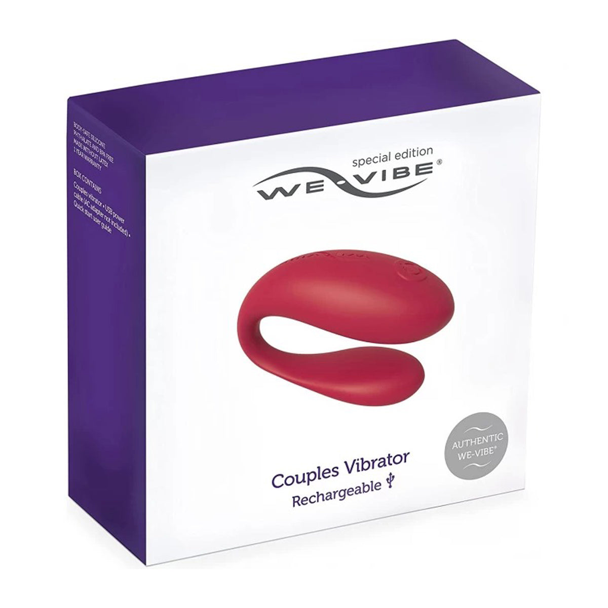 Vibreur rechargeable pour couples We-Vibe® Édition Spéciale - Rouge