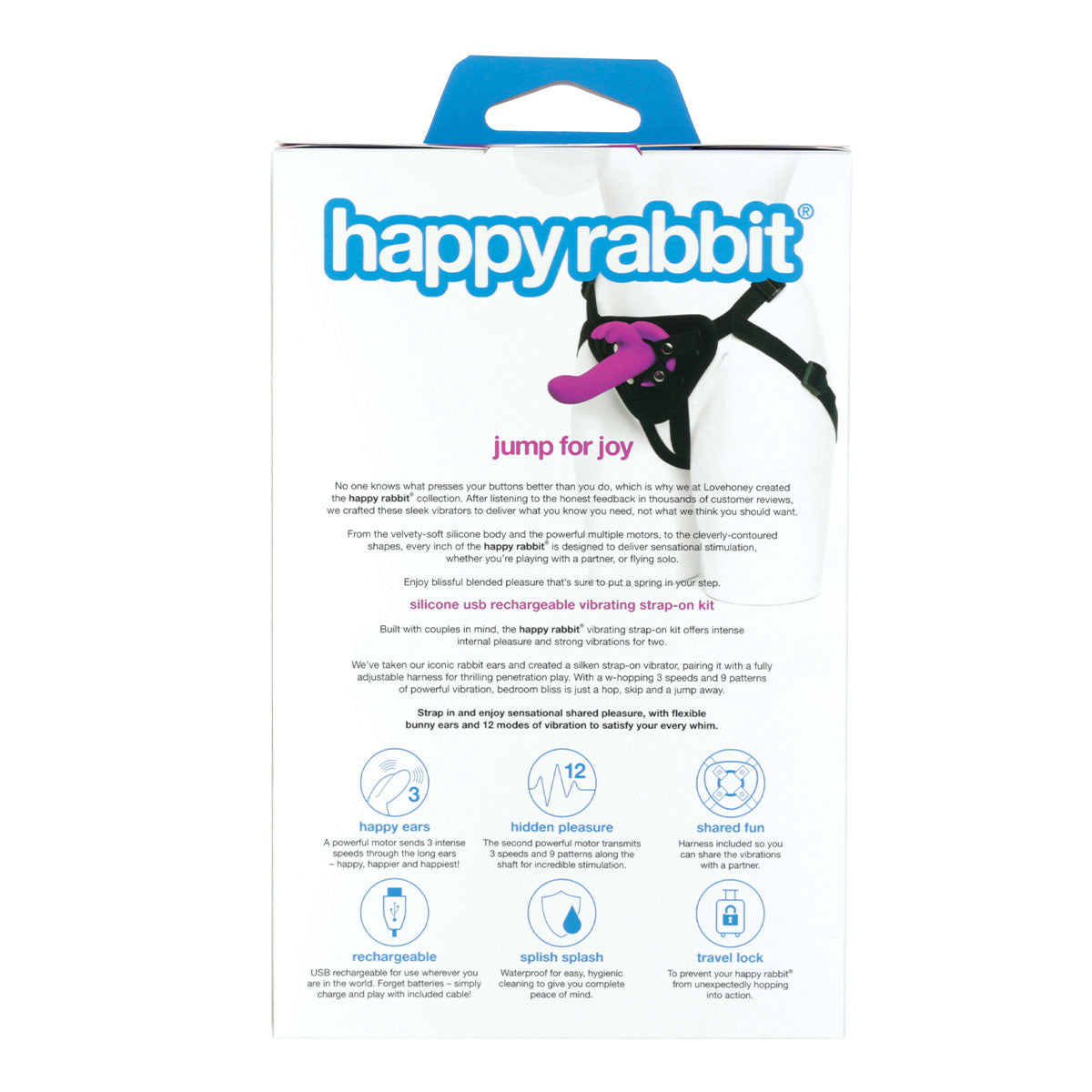 Happy Rabbit - Kit gode ceinture - Violet