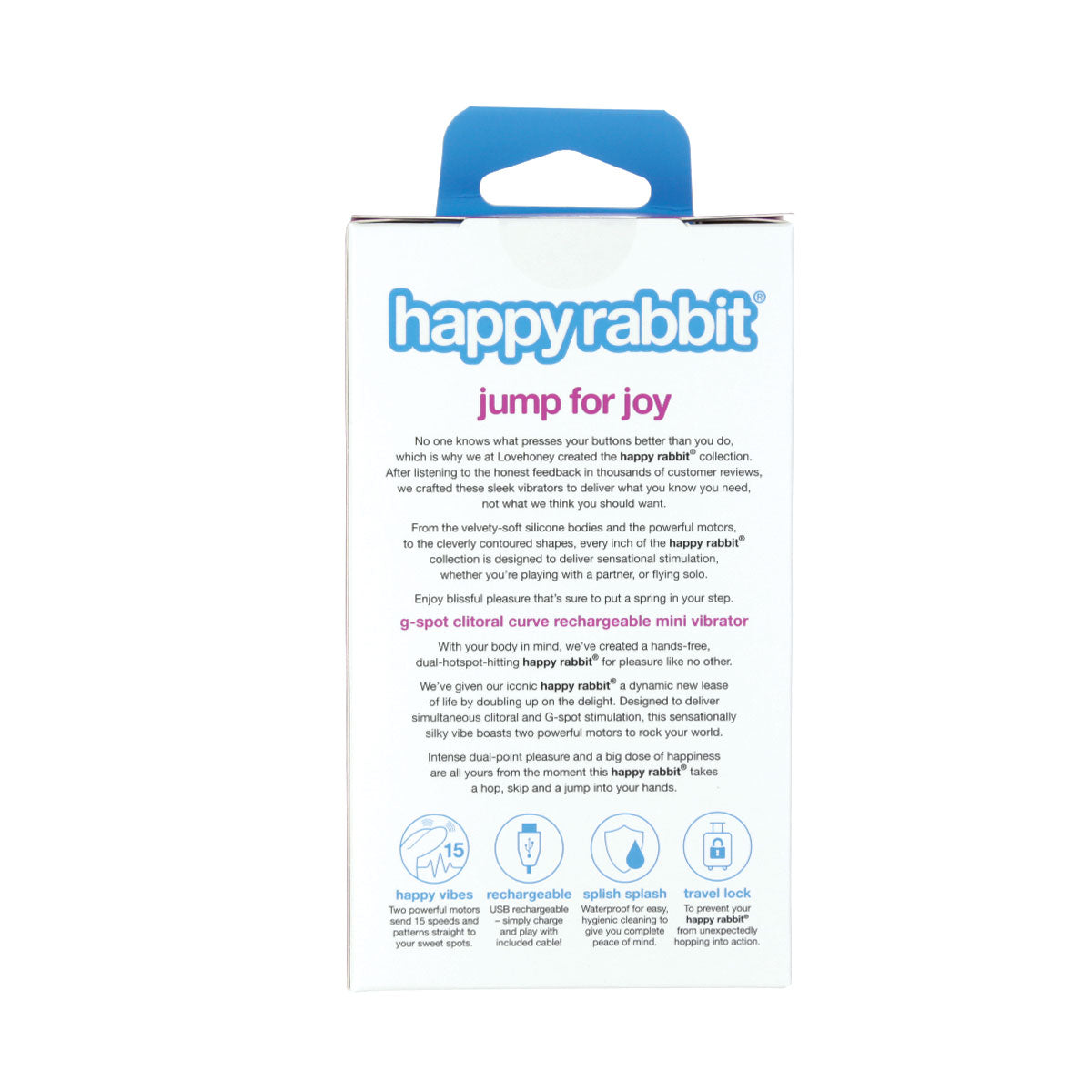 Happy Rabbit - Vibrateur Courbé Clitoridien Point G