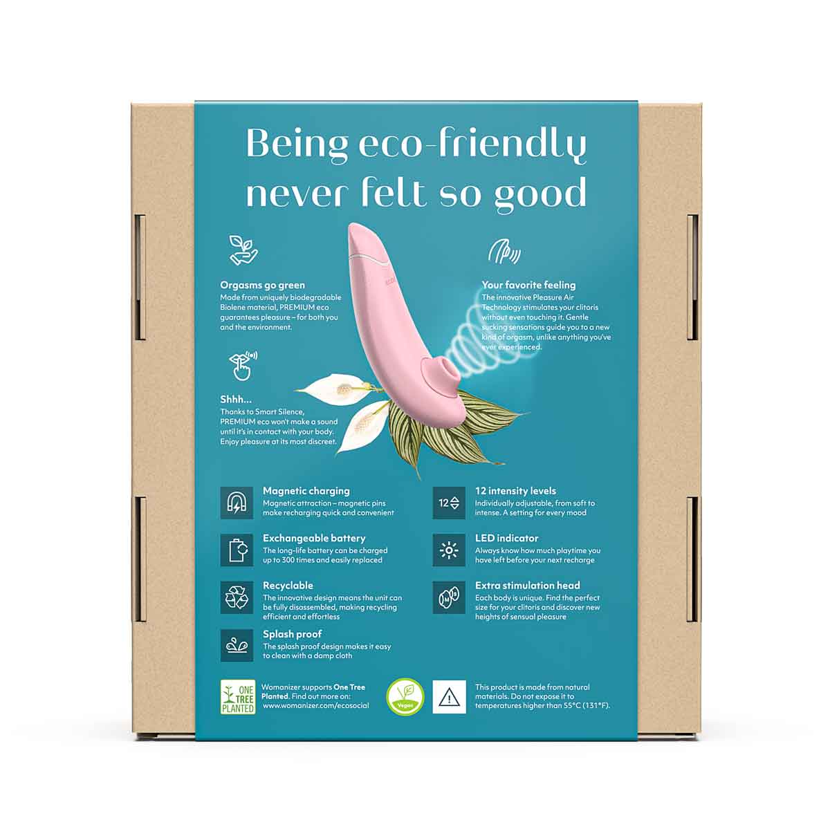 Womanizer - Premium Eco - Eco-Friendly Clitoral Stimulator - Pink