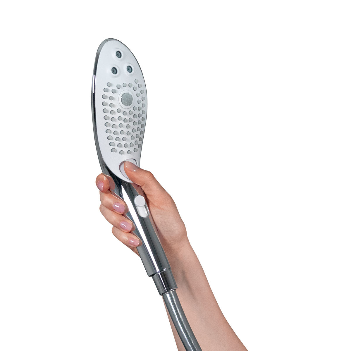 Womanizer - Wave - Combined Shower Head & Water Massage Clitoral Stimulator - Chrome