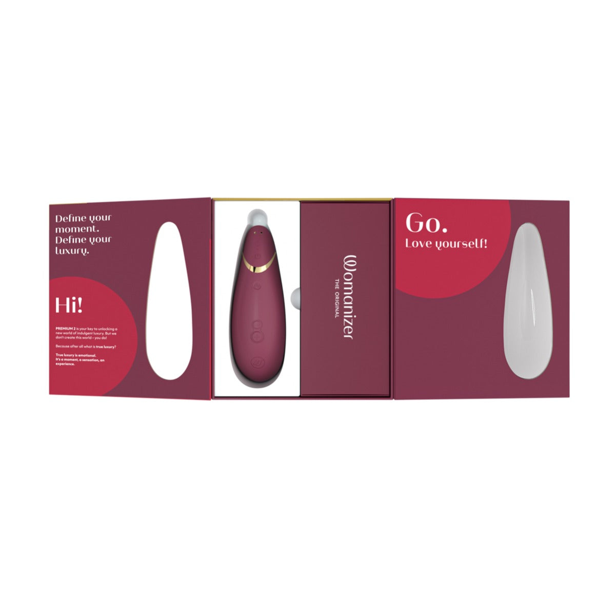 Womanizer - Premium 2 - Clitoral Stimulator - Bordeaux