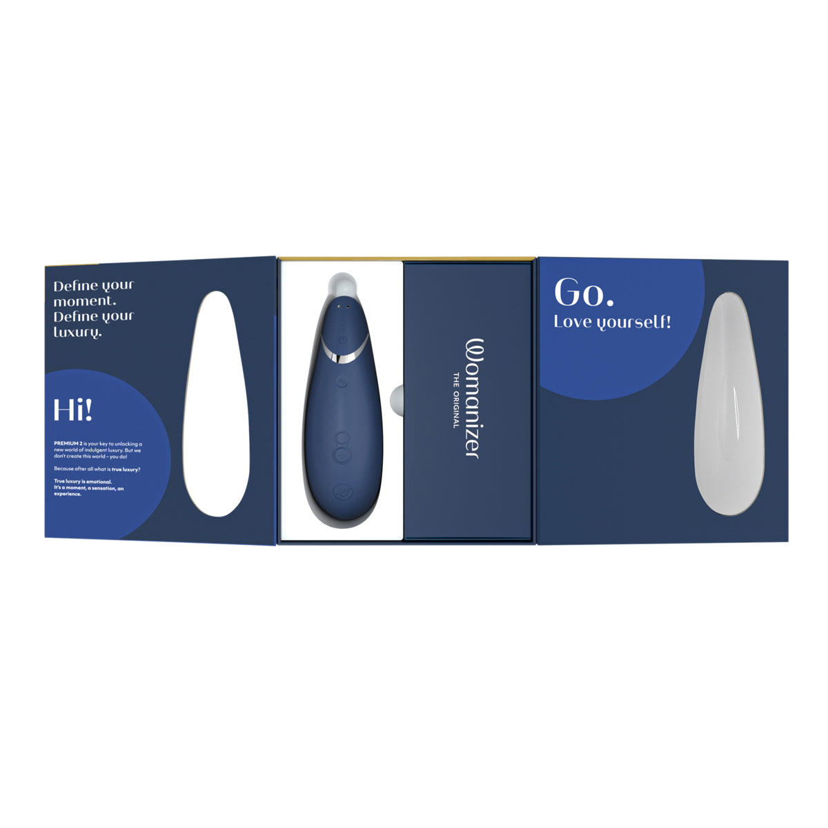 Womanizer - Premium 2 - Clitoral Stimulator - Blueberry