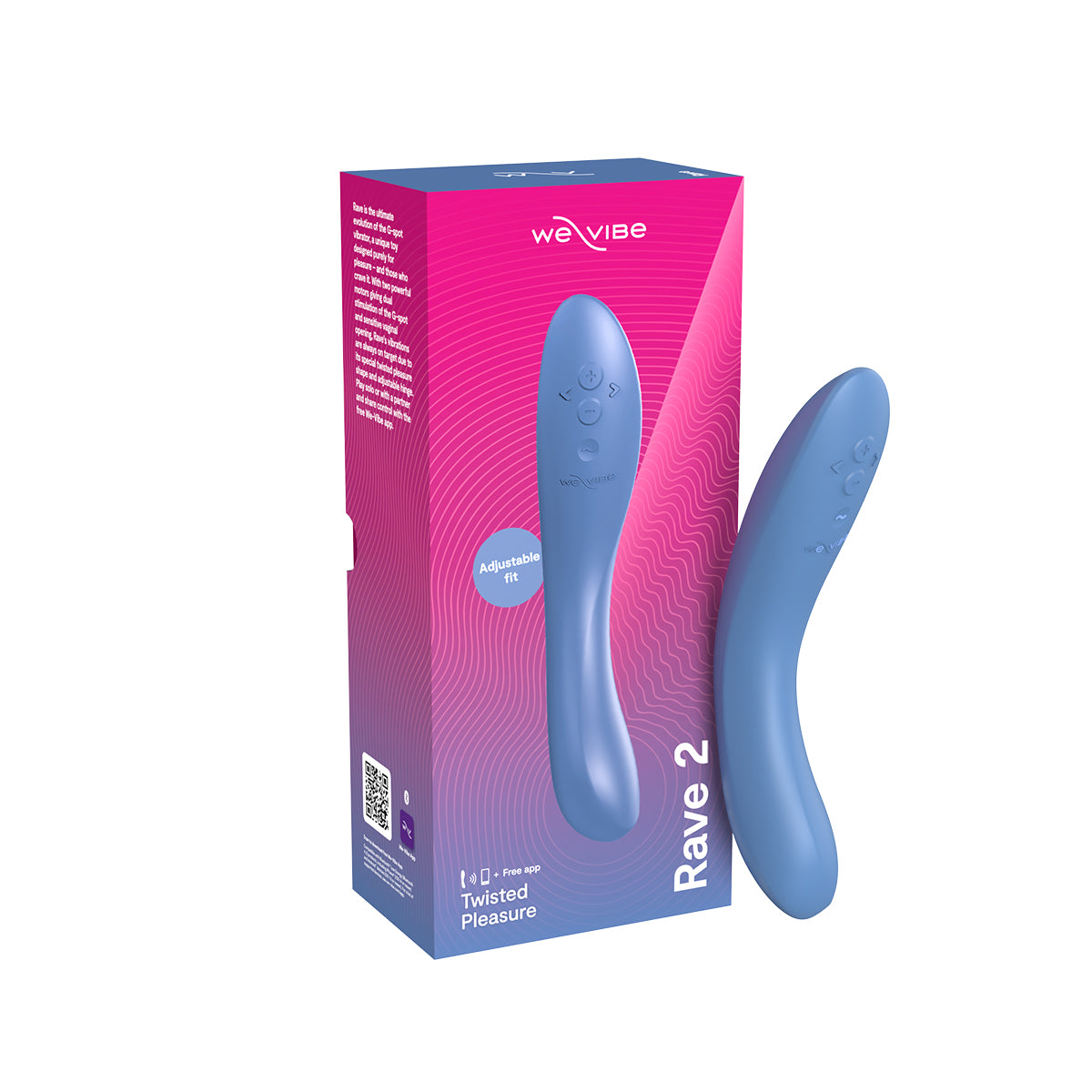 We-Vibe® Rave 2 - Twisted Pleasure - G-Spot Vibrator - Blue