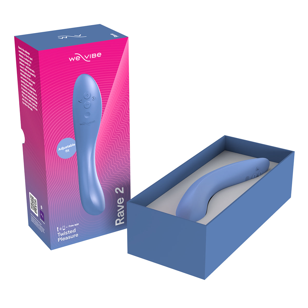We-Vibe® Rave 2 - Twisted Pleasure - G-Spot Vibrator - Blue