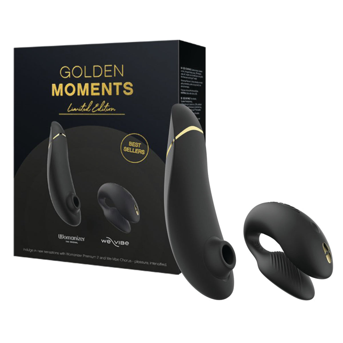 We-Vibe® & Womanizer - Golden Moments 2.0 - Coffret Cadeau Édition Limitée - Noir