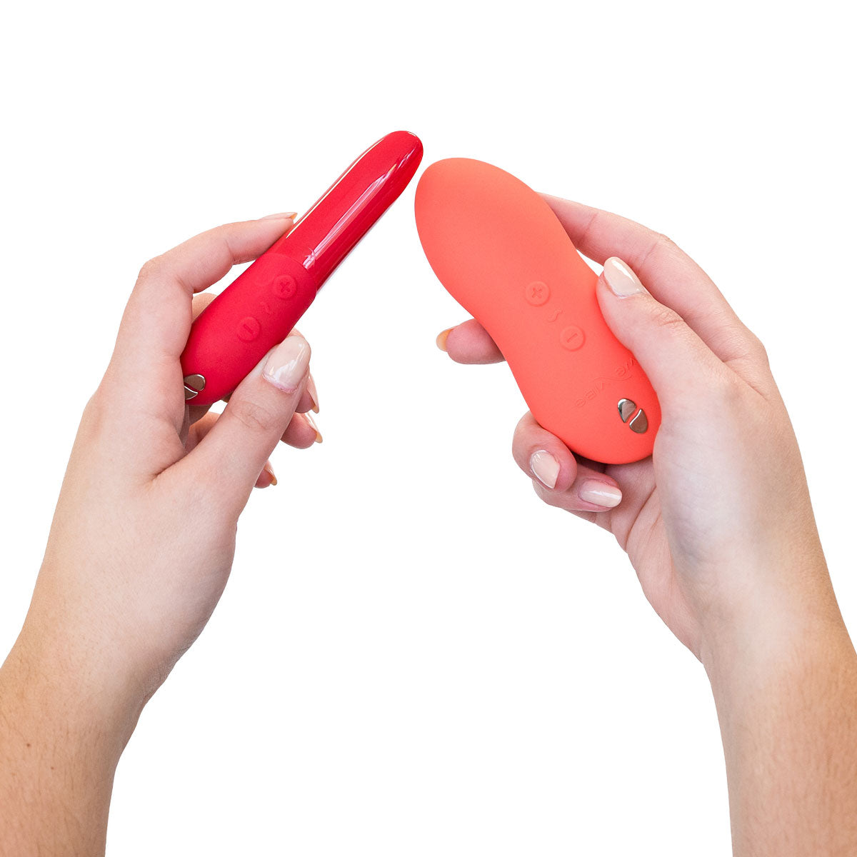 We-Vibe® Forever Favorites - Lay-On Vibrating Massager & Bullet Vibrator Special Edition Set - Red/Coral