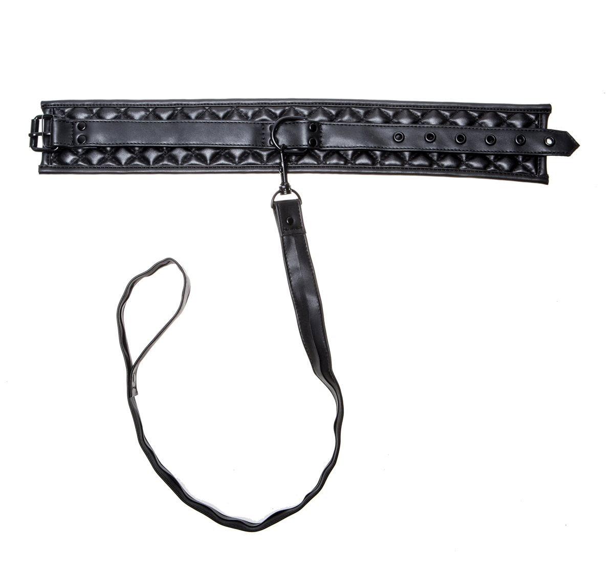 Allure - Lingerie Collar with Leash - Black