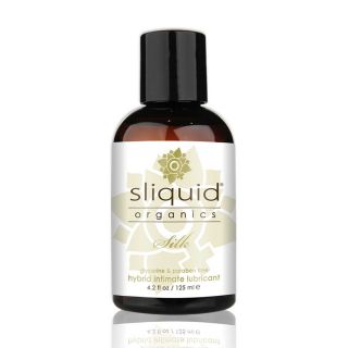 Sliquid Organics Silk – Aloe Silicone Based Hybrid Lubricant – 4.2 oz/125 ml