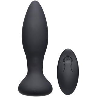 Doc Johnson – A-Play - Rimmer - Experienced - Rechargeable Silicone Anal Plug with Remote - Black
