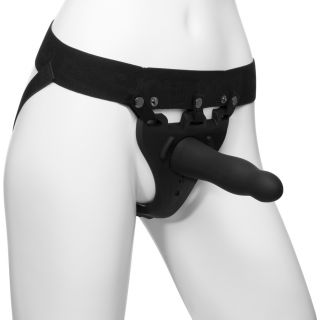 Doc Johnson – Body Extensions – Be Aroused 2 Piece Strap-On Set with Vibrating Harness