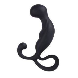 100% Silicone Invader Prostate Plug 3.5" - Black