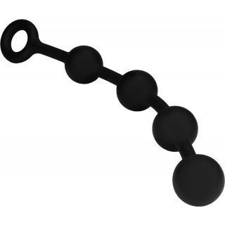 Silicone Butt Beads- 4 Beads - Black