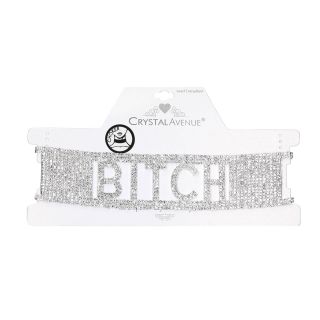 Western Fashion - Bitch Rhinestone Choker