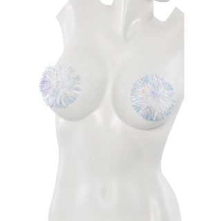 Coquette – Tinsel Nipple Pasties – White