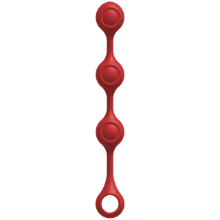 DOC Johnson - Kink - Anal Essentials Weighted Silicone Anal Balls Red