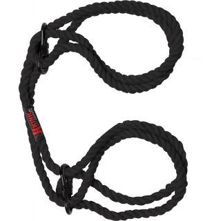 Doc Johnson – Kink – Hemp Bondage Wrist or Ankle Rope Cuffs-Black