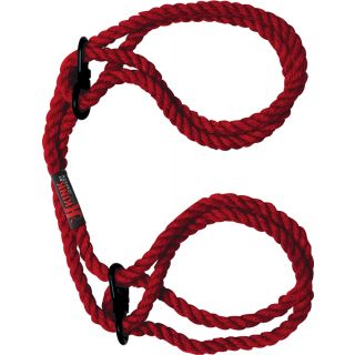 Doc Johnson – Kink – Hemp Bondage Wrist or Ankle Rope Cuffs-Red