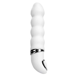 3.5 inch Snoo Graduated Knob Silicone Vibrator - White