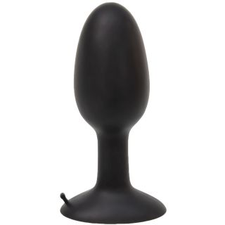 Roll Play Silicone Butt Plug - Black - Small