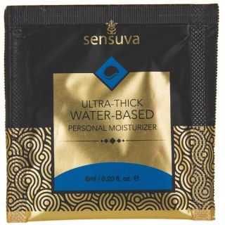Sensuva – Ultra-Thick Water-Based – Personal Lube – 1 Foil – 0.2 oz