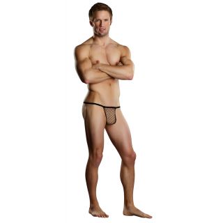 Male Power® Stretch Net Posing Strap – Black – O/S