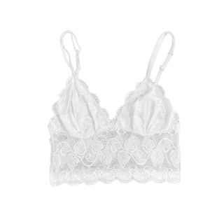 Temptation White Lace Bralette Top – Small