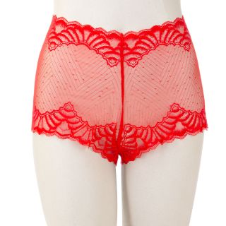 Popsi Lingerie – Lace Cheeky Panty – Red – One Size
