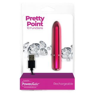 BMS – Pretty Point – Bullet Vibrator – Rechargeable – Pink