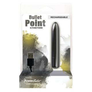 BMS – Bullet Point – Bullet Vibrator – USB Rechargeable – Black