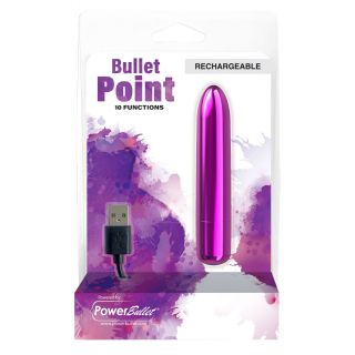 BMS – Bullet Point – Bullet Vibrator – USB Rechargeable – Purple